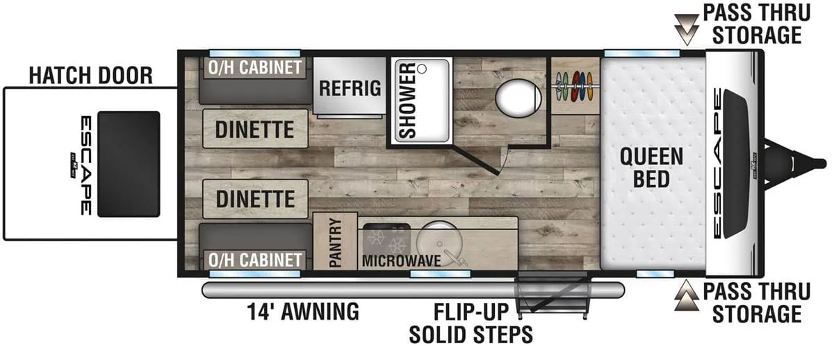 escape trailer floorplan